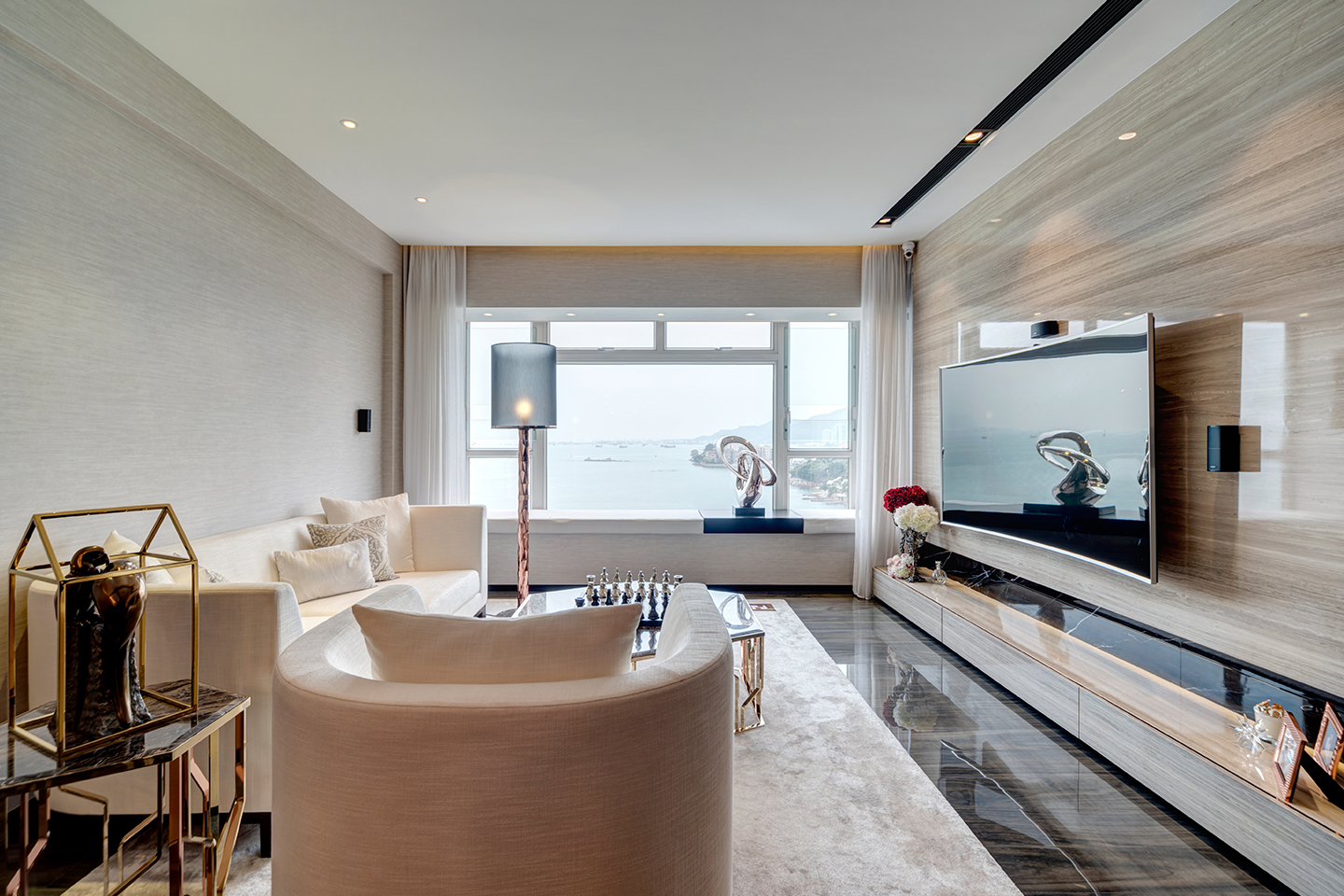 Aqua Blue - Living Room