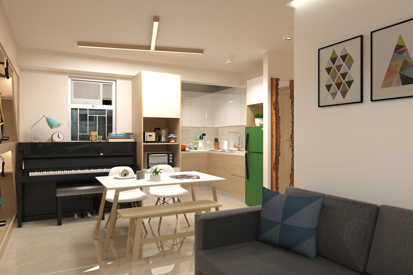 Belvedere Garden - Living & Dining Room