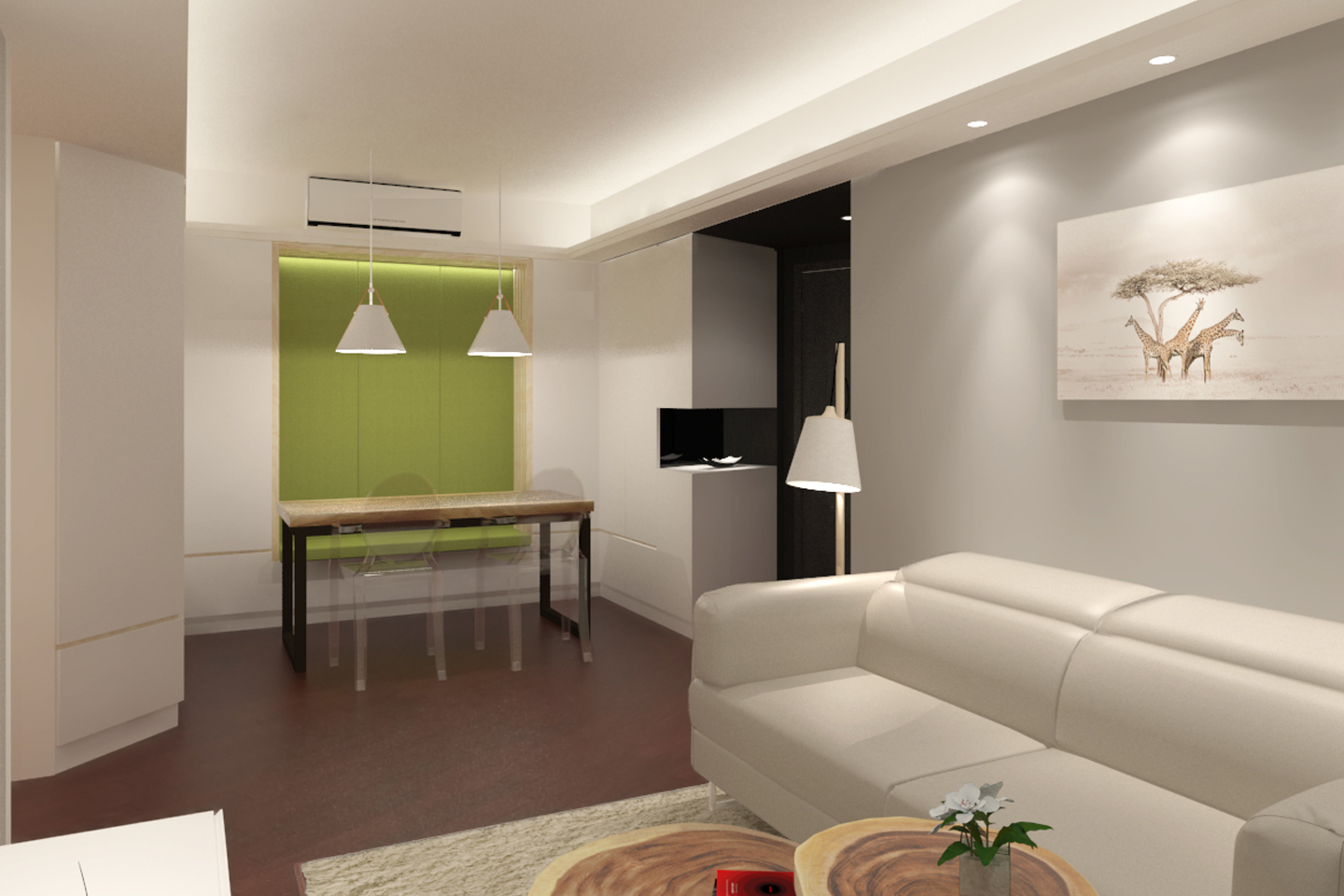 Long Beach - Living & Dining Room